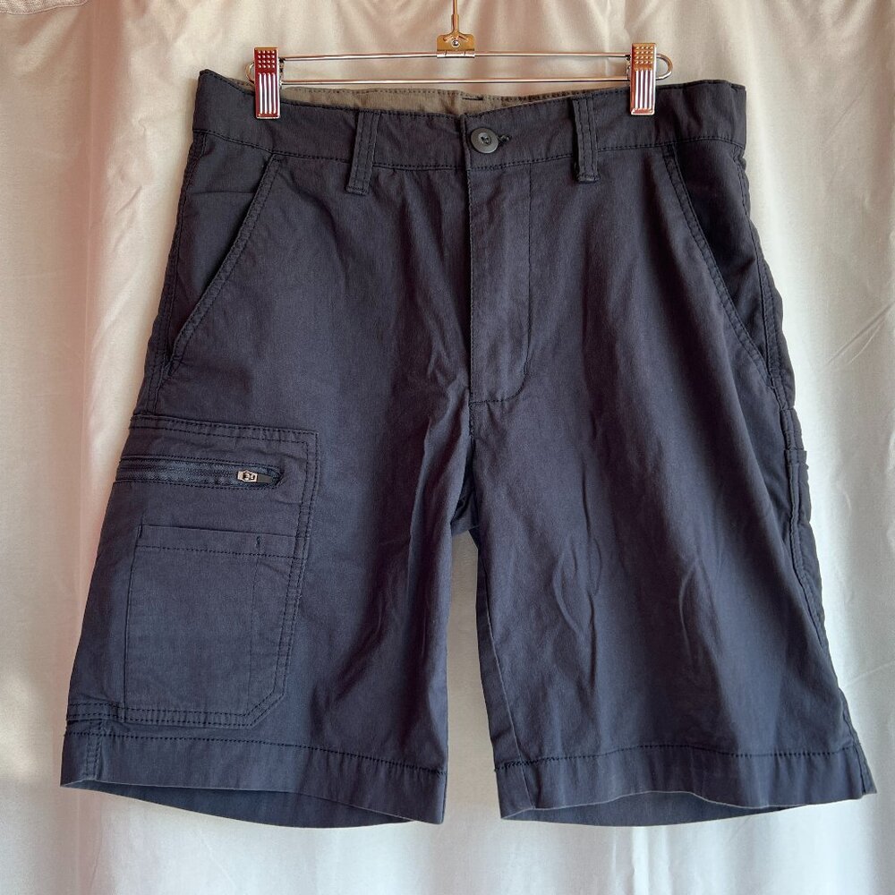 Ron Jon Surf Shop Men's Flat Front Hybrid Walk Shorts Blue Size 30 Beach Pockets
